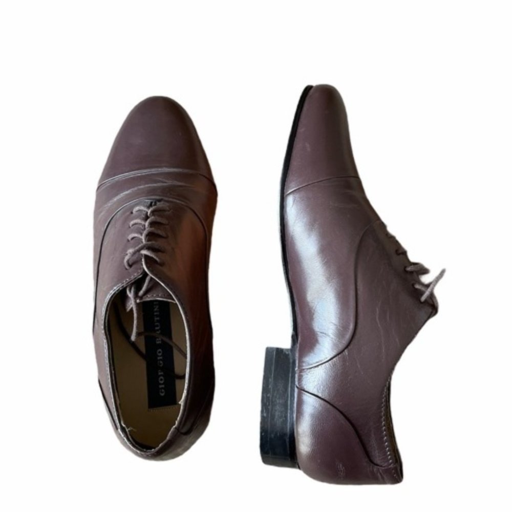 NEW Giorgio Brutini Cortland Oxford Shoe Leather Brown 6.5